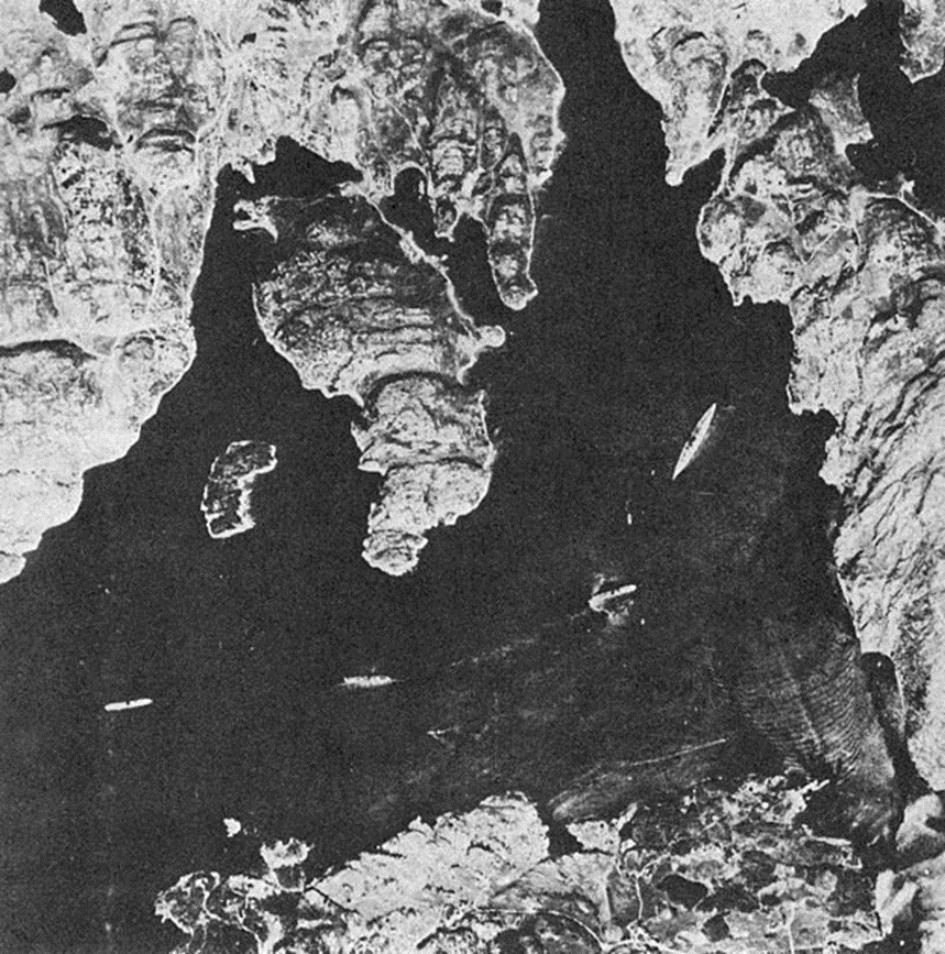 Photograph taken on 21st May 1941of theBismarck in Grimstadfjord