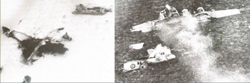 Wreckage of Fortress FL455