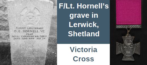F/Lt. Hornell’s grave in Lerwick